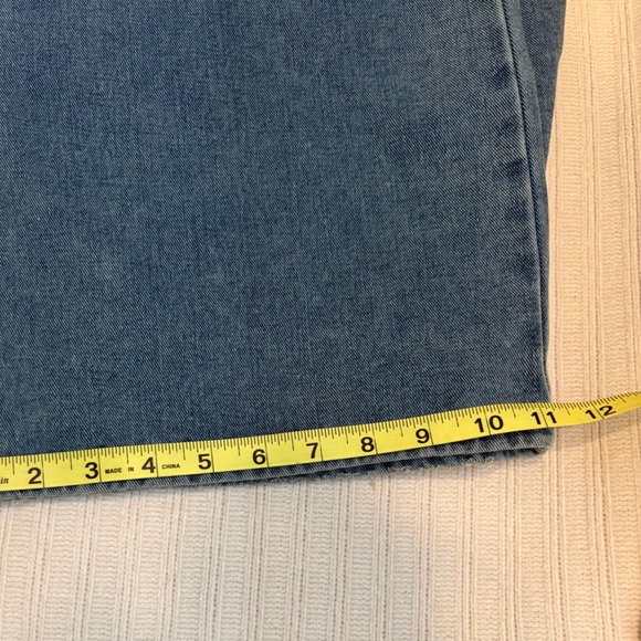 Oliver Logan Madison Mid Rise Jeans Bright Blue Worn Wash Size 27 NWT Wide - Picture 7 of 7